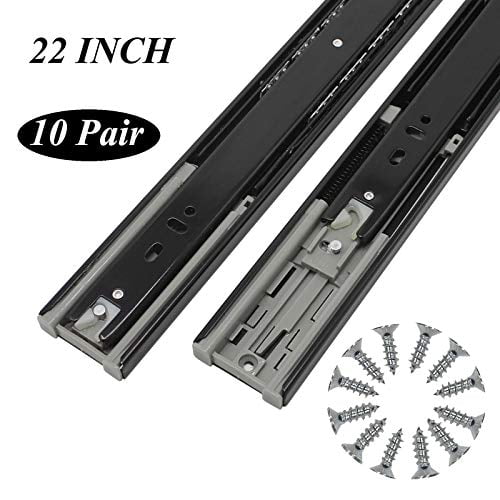 Gnova 10inch~60inch Drawer Runners Full Extension,53mm Wide,Ball Bearing Slide,Strong Durable,with Lock,1 Pair Gnova 10inch~60inch Drawer Runners Full Extension,53mm Wide,Ball Bearing Slide,Strong Durable,with Lock,1 Pair